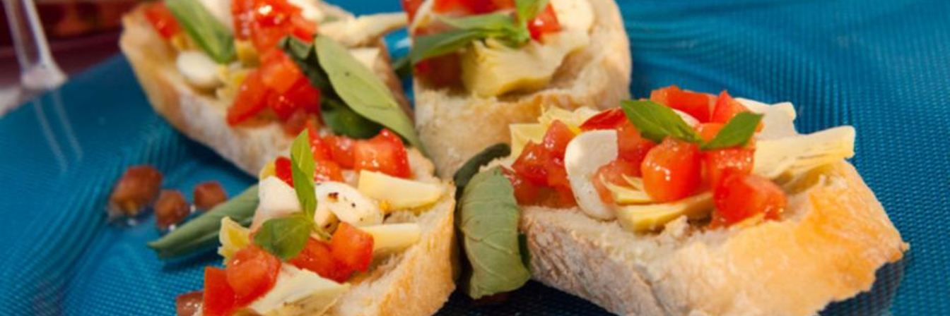 Брускетта с артишоками