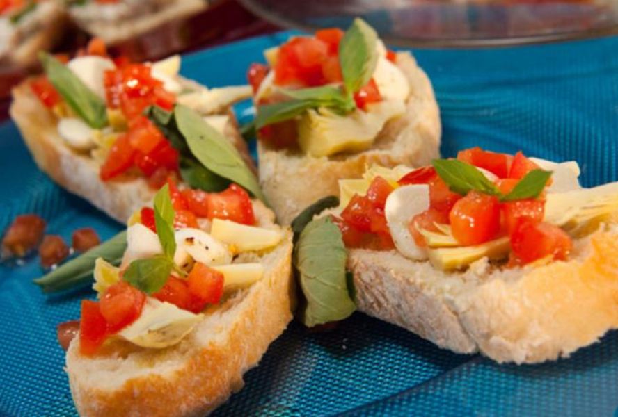 Брускетта с артишоками