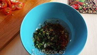 брускетта с кабачками-гриль