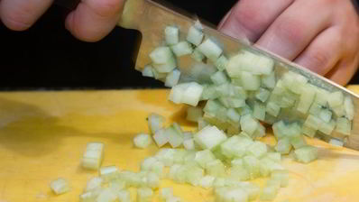 брускетта с лососем и сливочным сыром