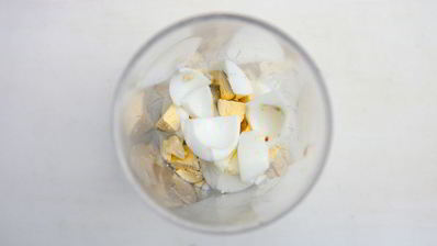 брускетта с печенью трески