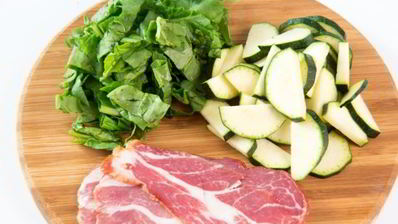 брускетта с ветчиной