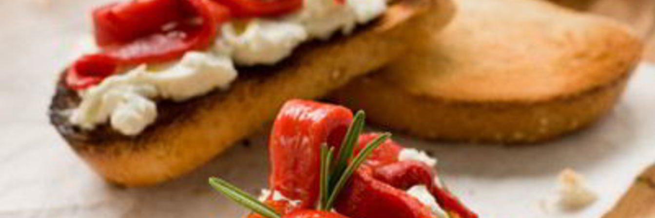 Брускетта со сладким перцем