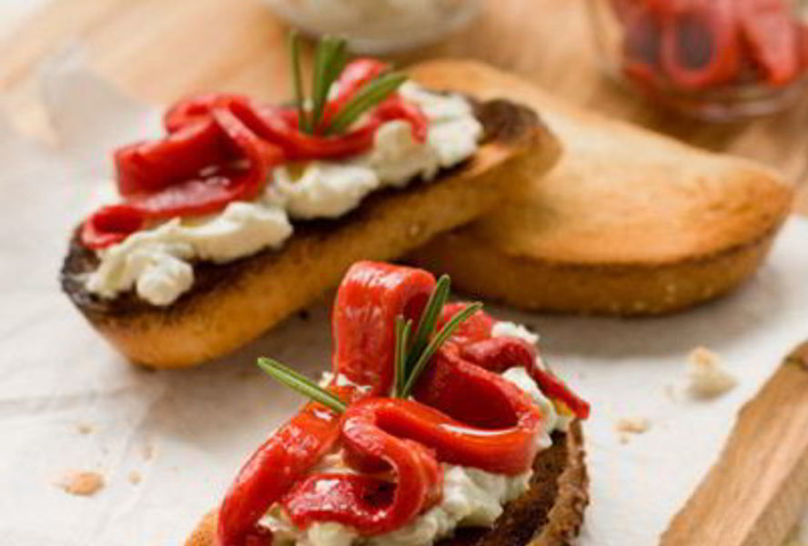 Брускетта со сладким перцем