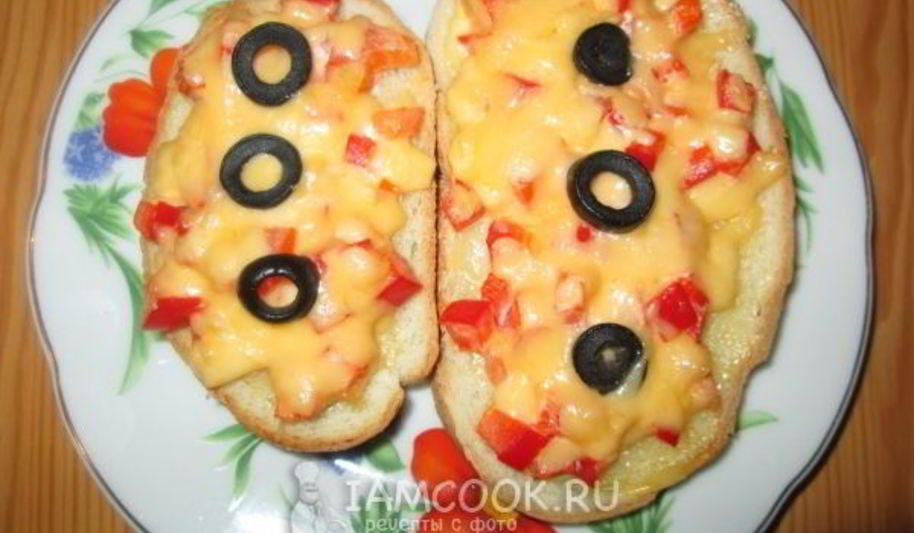 Рецепт горячего бутерброда брускетта