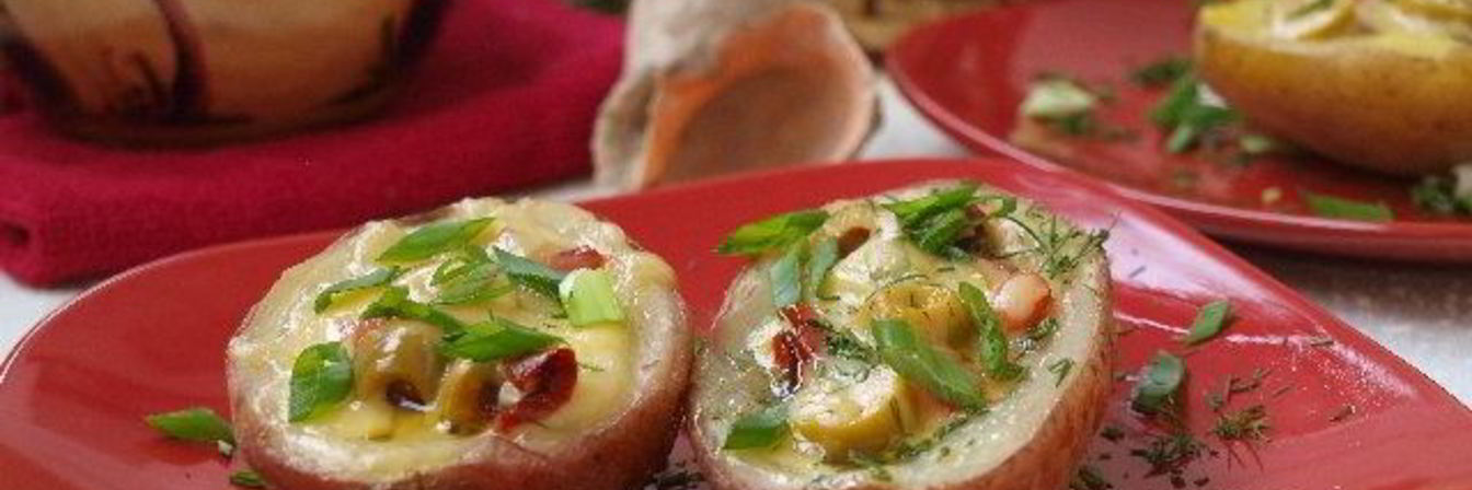 Картофельная брускетта по-средиземноморски