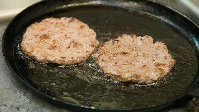 бургер с двумя котлетами