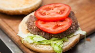 бургер с двумя котлетами