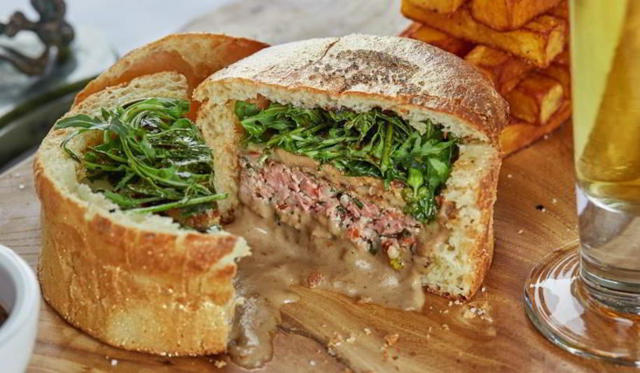 Рецепт бургера с фуа-гра и грибным соусом