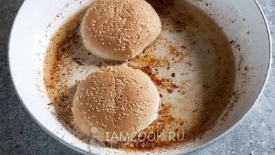 бургер с картошкой