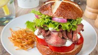 бургер с ростбифом