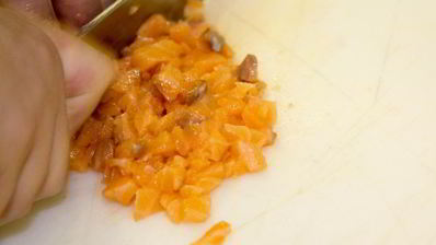 бургер с семгой