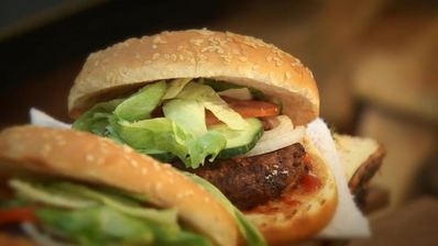 бургеры со свининои и говядинои