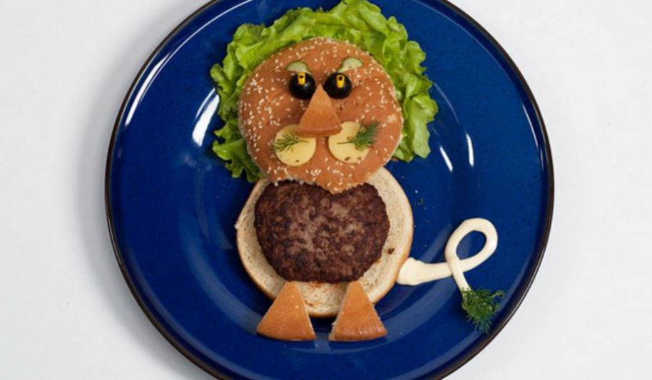 Рецепт детского гамбургера львенок