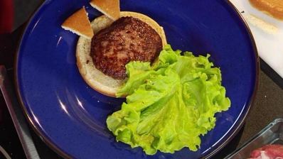 детский гамбургер львенок