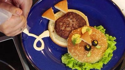 детский гамбургер львенок