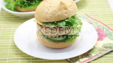 домашние гамбургеры с куриной котлетой