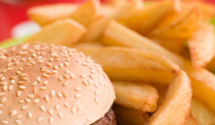 Рецепт гамбургера с картофелем фри