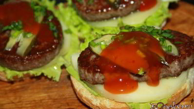 гамбургер запеченный в духовке