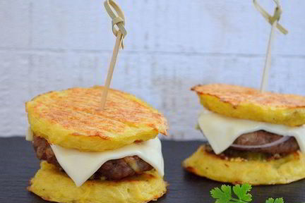 Картофельные бургеры с мясом