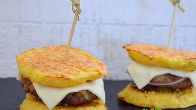 картофельные бургеры с мясом