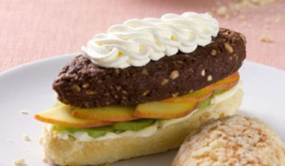 Рецепт шоколадна-орехового бургер