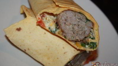 буритос с кукурузной лепешкой тортилас