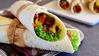 буррито с фаршем