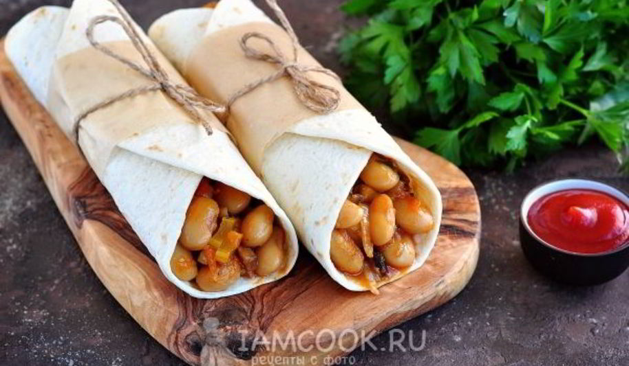 Рецепт буррито с фасолью