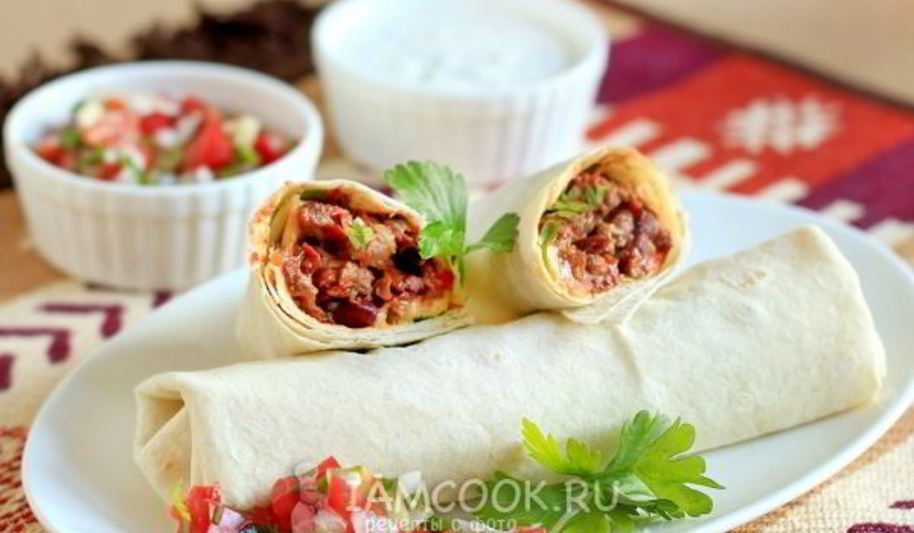 Рецепт буррито с говядиной