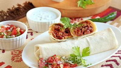 буррито с говядиной