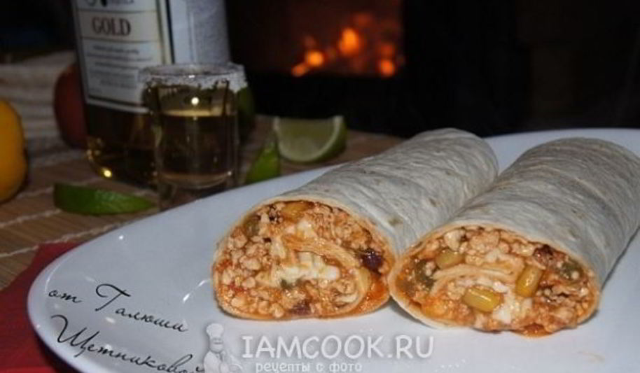 Рецепт буррито с индейкой