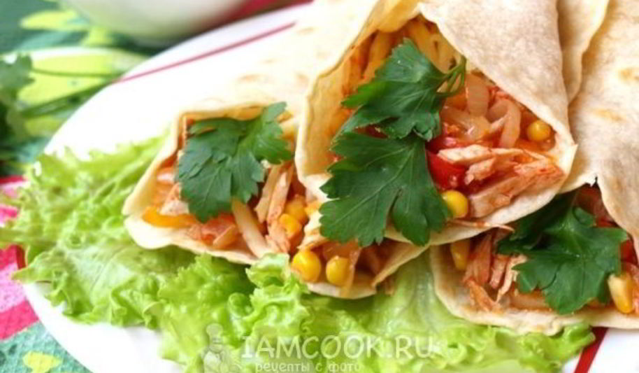 Рецепт буррито с курицей