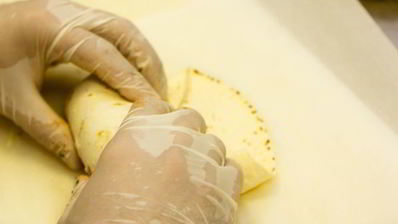 буррито с овощами и пряным филе