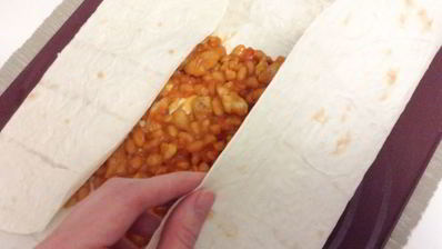 буррито со свининой и фасолью