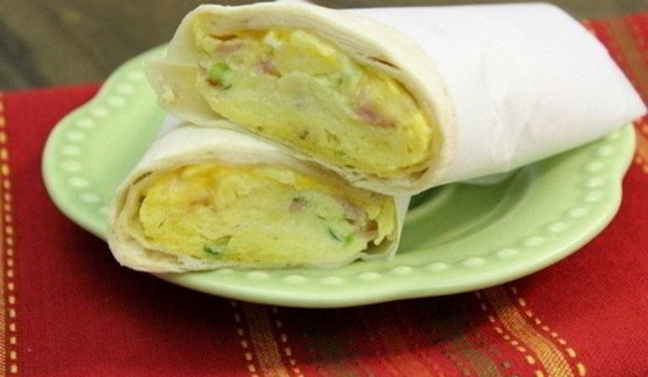 Рецепт простого буррито с ветчиной и сыром