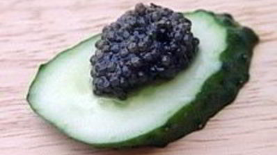 бутерброд с черной икрой