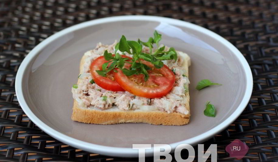 Рецепт бутерброда с тунцом