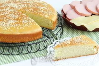 Бутербродная лепешка с кунжутом