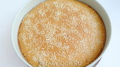 бутербродная лепешка с кунжутом