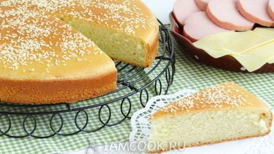 бутербродная лепешка с кунжутом