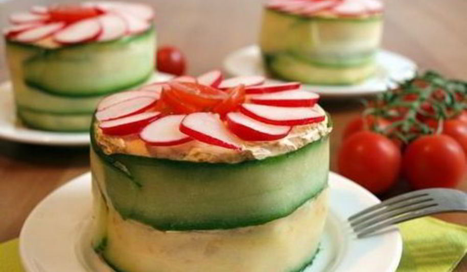 Рецепт бутербродного торта со сливочным сыром