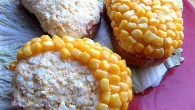 бутерброды букет мимоз