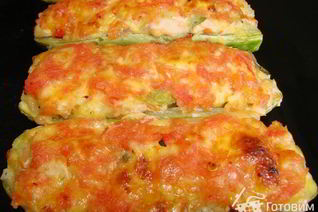 Бутерброды-лодочки из цуккини