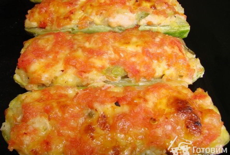 Бутерброды-лодочки из цуккини