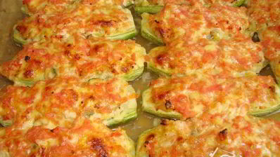 бутерброды-лодочки из цуккини