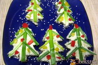 Бутерброды Новогодняя елочка