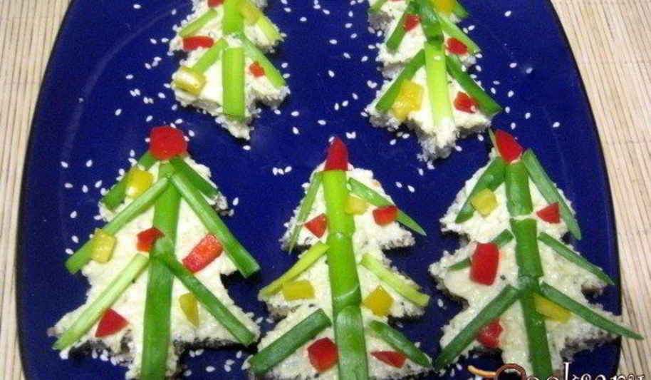 Рецепт бутербродов новогодняя елочка