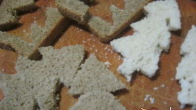 бутерброды новогодняя елочка