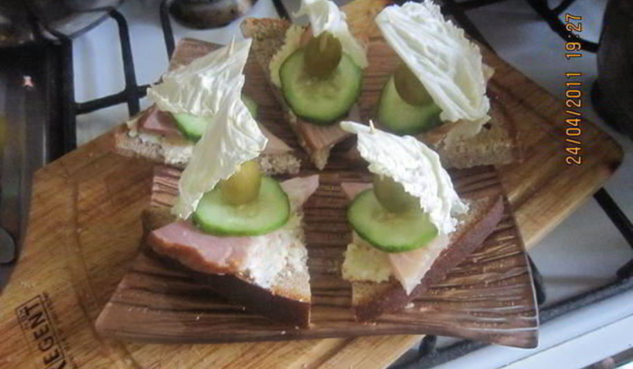 Рецепт бутербродов парус